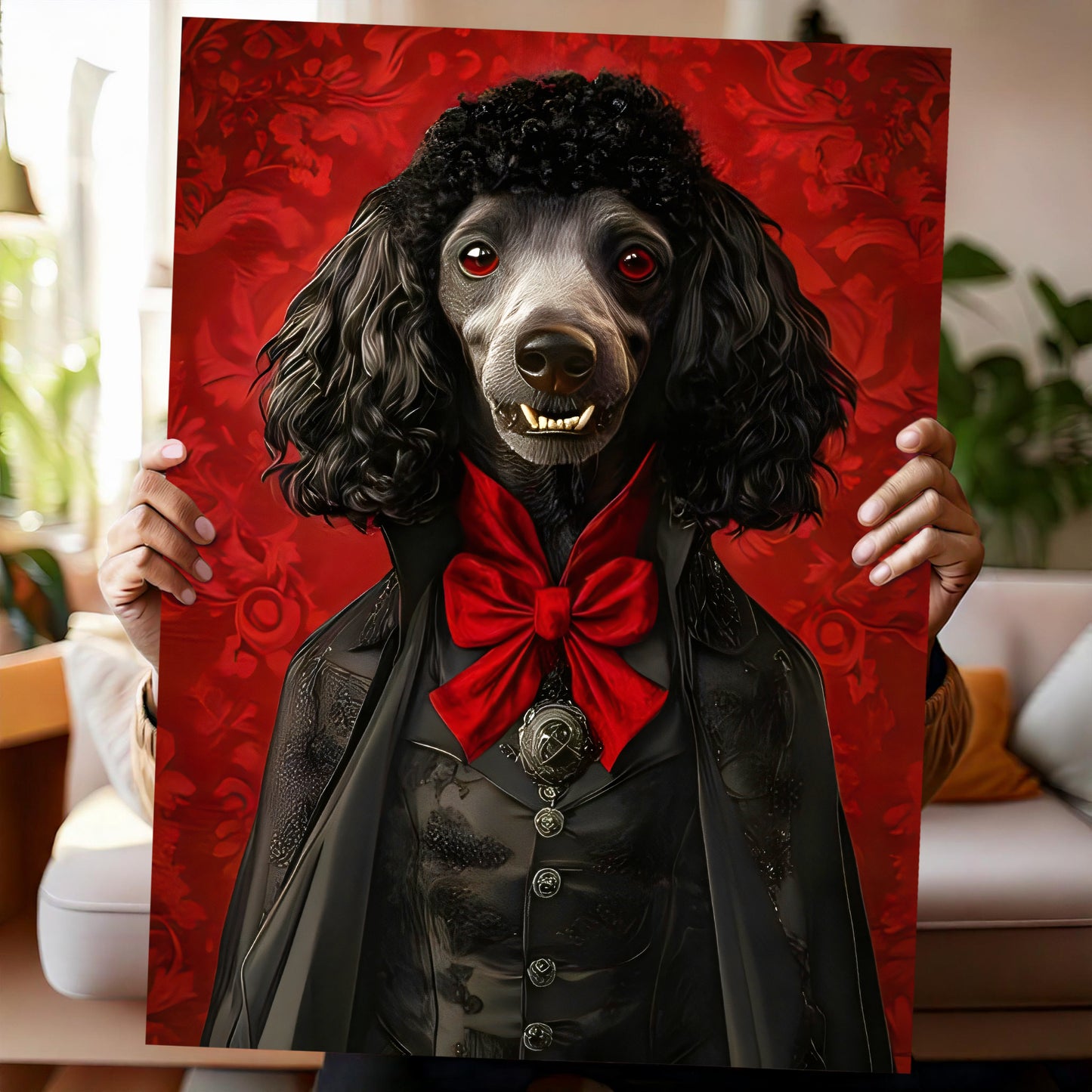 Custom Renaissance pet portrait featuring a cat, dog, horse, or any pet dressed as a noble, king, or queen. Personalized digital artwork inspired by 16th-century royal paintings, perfect for pet lovers. Turn your furry friend into a historical masterpiece, available as a printable file or canvas print. A unique gift for pet owners, history enthusiasts, and those who love custom pet art decor.