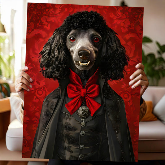 Custom Renaissance pet portrait featuring a cat, dog, horse, or any pet dressed as a noble, king, or queen. Personalized digital artwork inspired by 16th-century royal paintings, perfect for pet lovers. Turn your furry friend into a historical masterpiece, available as a printable file or canvas print. A unique gift for pet owners, history enthusiasts, and those who love custom pet art decor.