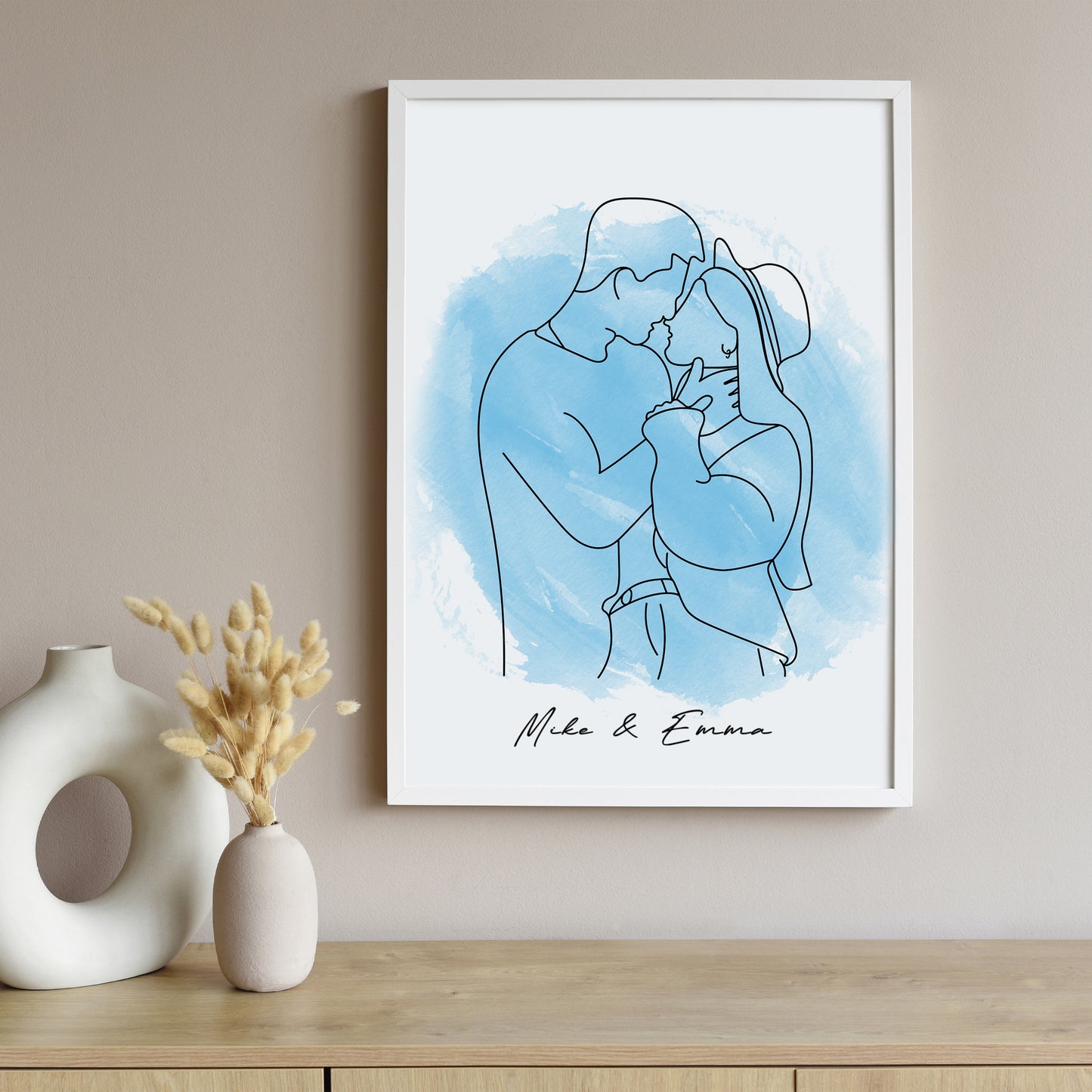 Wedding Line Art Drawing - Digital Delivery