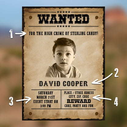 Wanted Poster #1 - Digital Delivery