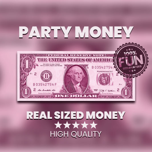 Pink $1 Uncustomizable Bill - Instant Download