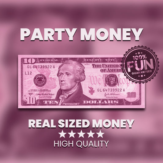 Pink $10 Uncustomizable Bill - Instant Download