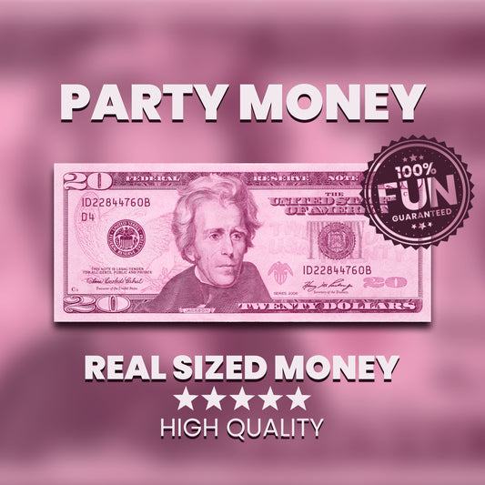 Pink $20 Uncustomizable Bill - Instant Download