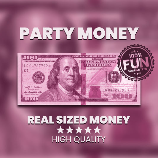 Pink $100 Uncustomizable Bill - Instant Download