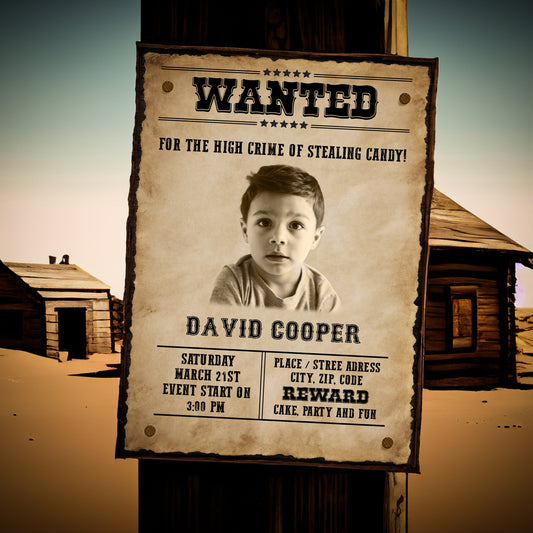 Wanted Poster #1 - Digital Delivery